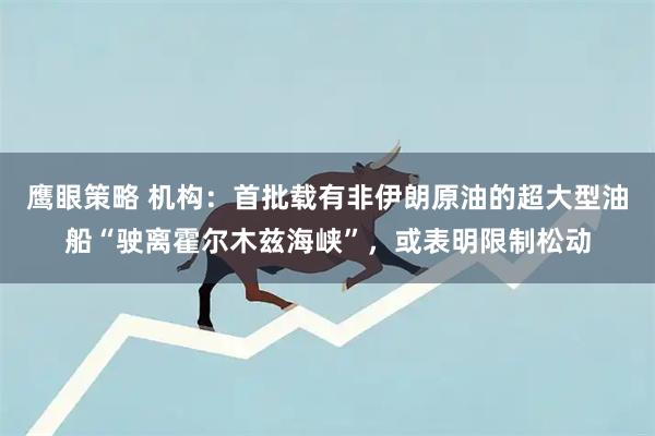 鹰眼策略 机构：首批载有非伊朗原油的超大型油船“驶离霍尔木兹海峡”，或表明限制松动